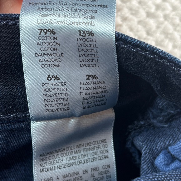 MOTHER The Hustler Roller Skimp Flare Jeans Blue Denim Front Seam High Rise 26 - Picture 11 of 12